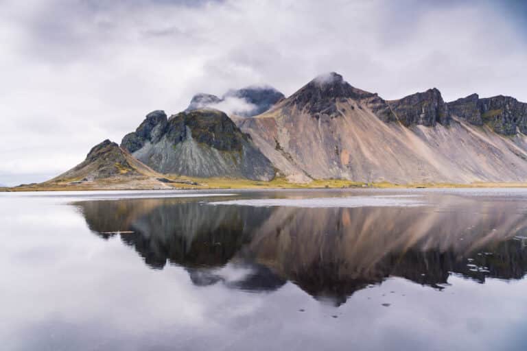 Photo de la plage de Stokksnes face au Vestrahorn