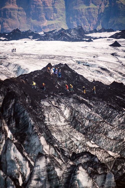 Randonner sur les glaciers d'Islande