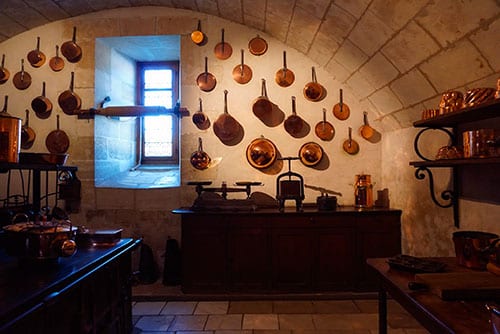 Photographie des cuisines du chateau de Chenonceau