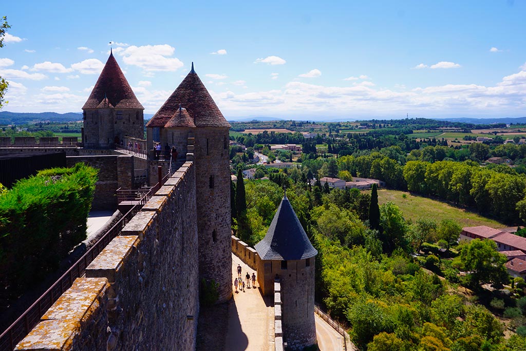 Photographie des remparts de la cité de Carcassonne