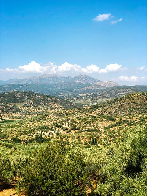 Photographie d'un paysage en Grèce