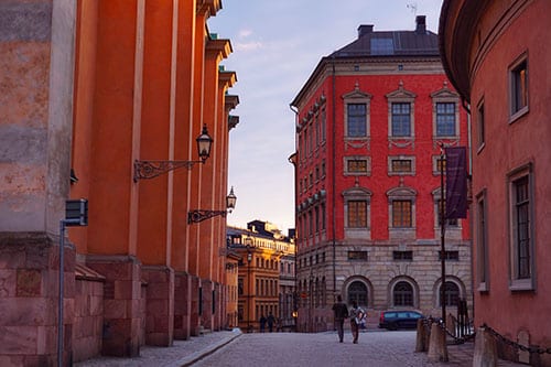 Les rues de Stockholm
