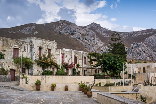 Photographie d'un monastère en Crète