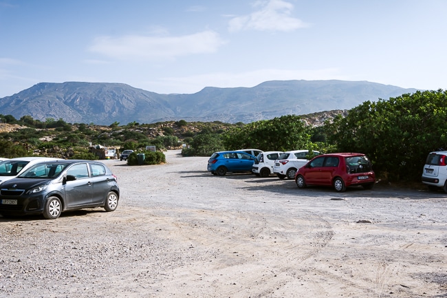 Parking d'Elafonisi