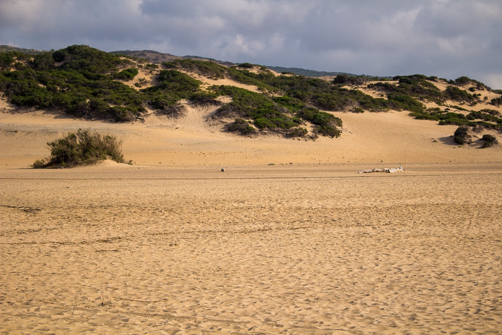 Les dunes de la plage de las piscinas en Sardaigne