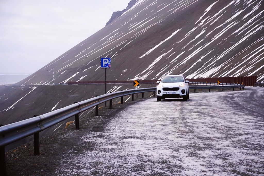 Les routes montagneuses d'Islande