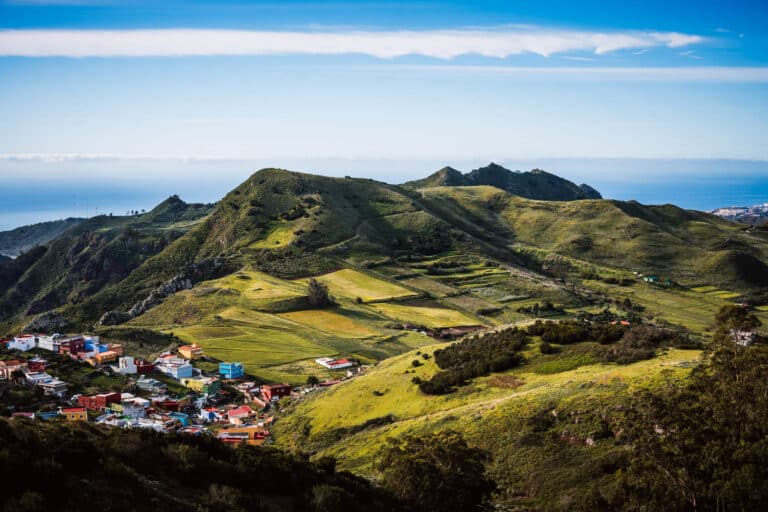 vue sur le parc d'anaga depuis un mirador