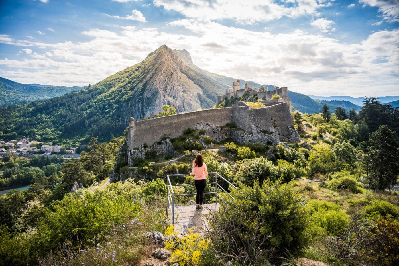 Vue sur la clue et la citadelle de Sisteron