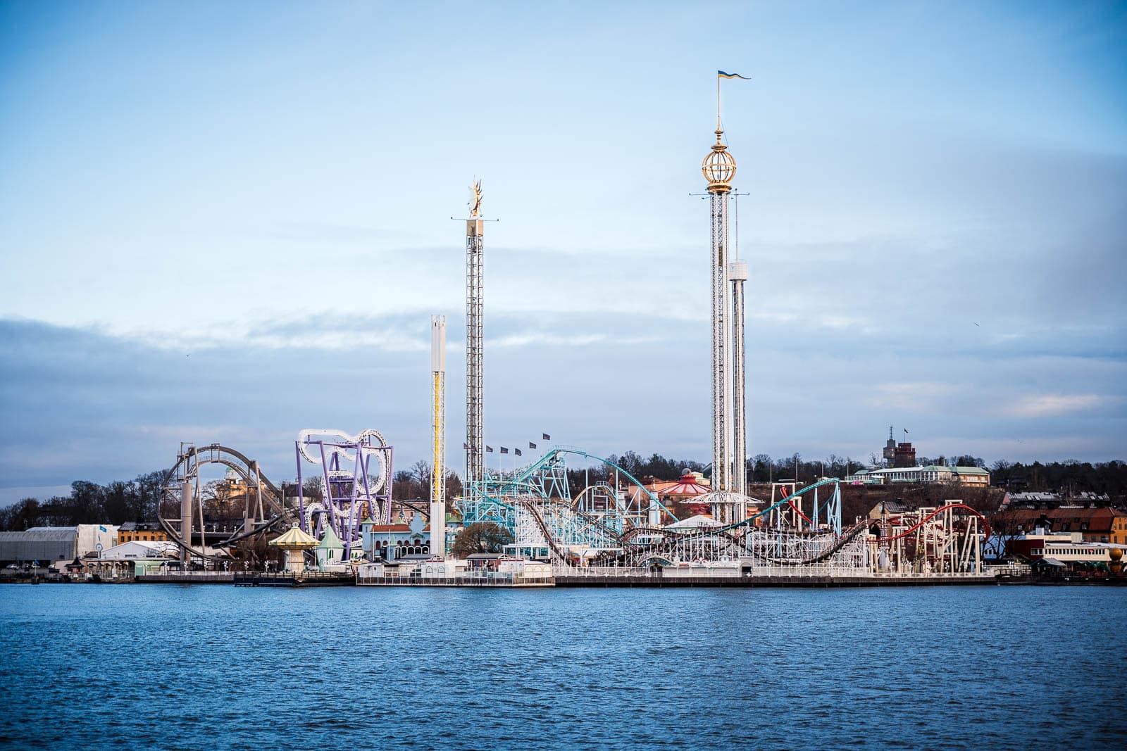 Le parc de Grona Lund à Stockholm