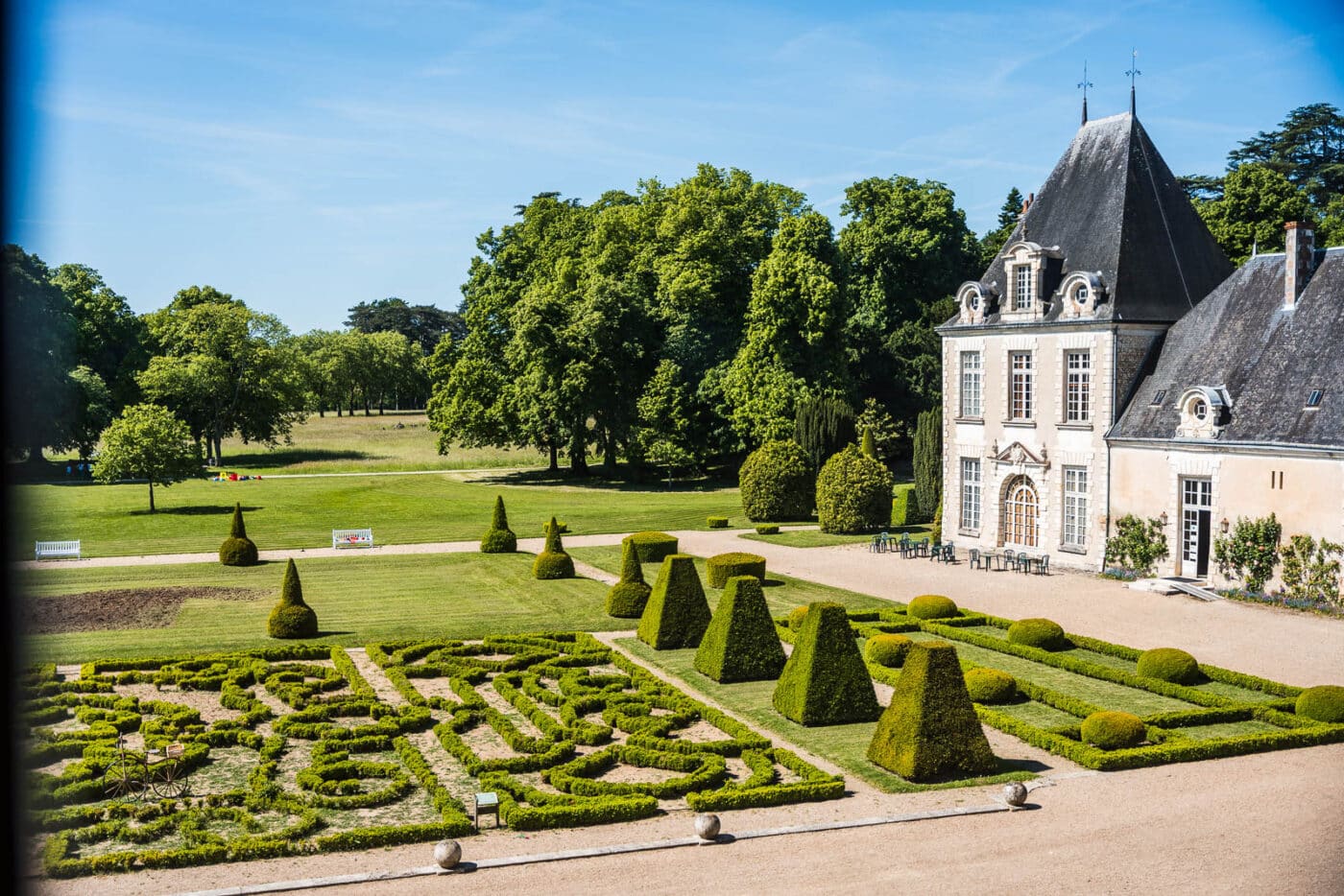 art topiaire au chateau d'azay le ferron