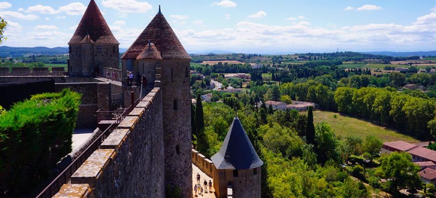Photographie des remparts de la cité de Carcassonne