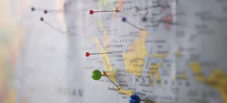 Image d'illustration d'une carte pour la planification d'un voyage