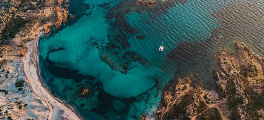 La plage de Stagnolu en Corse